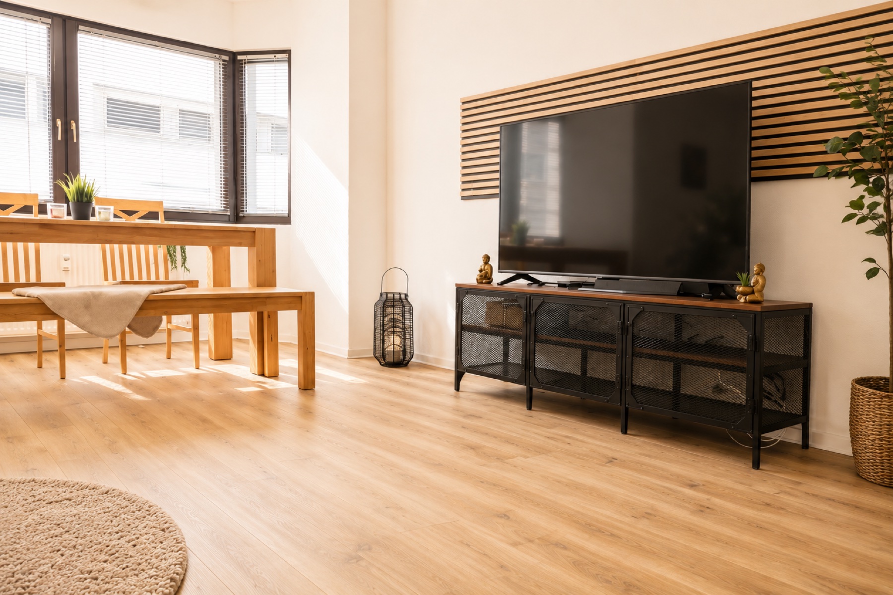 Wohnzimmer im Apartment 2.2