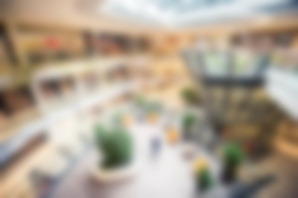 Verschwommenes Bild eines Einkaufszentrums